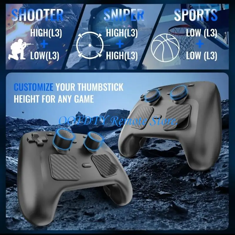  Button Pad Gaming Accessory Easy Setup Button Caps Touchpad Sticker Replacement