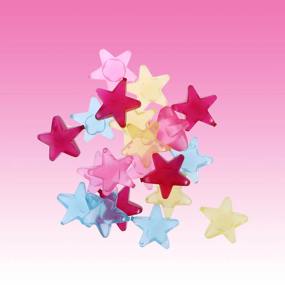 40pcs Reusable Chilling Colorful Star Shaped Plastic Ice Cube Set(Color Random)