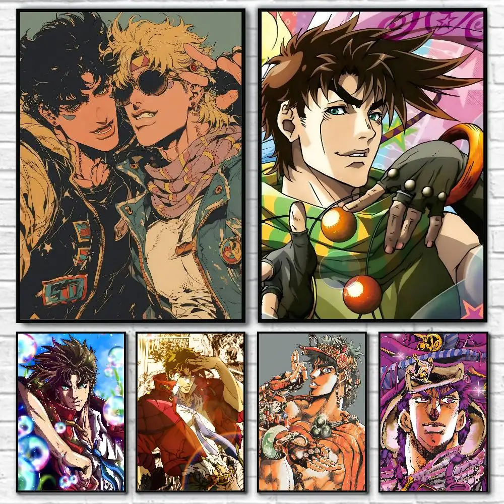 Anime J-JOJO J-Joseph(1) Posters HD Print Vintage Wall Art Decor for Home Study Room
