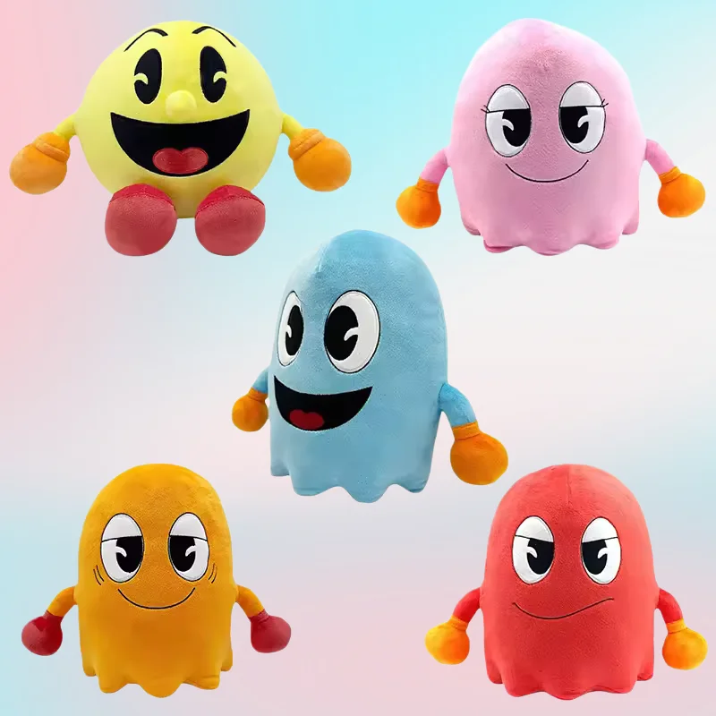 Muñeco de Peluche Pac-Man, Periférico de Juego, Muñeco Creativo, Lindo Muñeco de Dibujos Animados para Decoración del Hogar, Regalo de Colección para Fans, Cumpleaños, Festivales