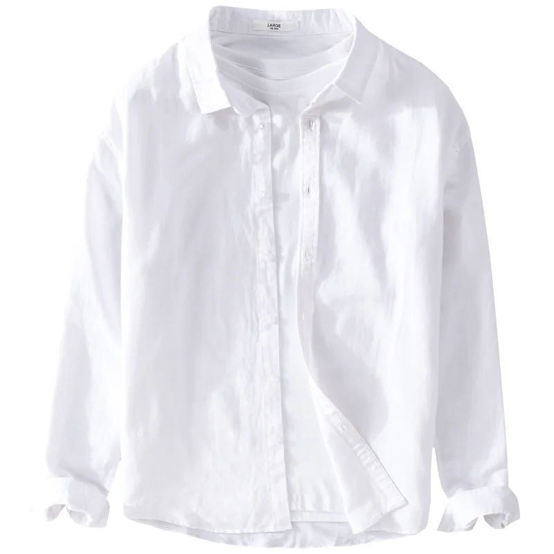 Suehaiwe's New Linen Shirts Men Brand Italy Long Sleeve Shirt For Men Casual Fashion Clothes Chemise Camisas De Hombre