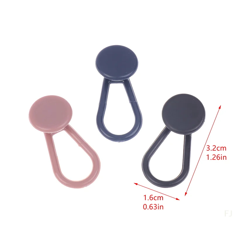 [YU] 10 pièces 15MM boutons d'extension de pantalon extensions de taille flexibles pour pantalons en jean pour femmes et hommes jupe en jean de grossesse