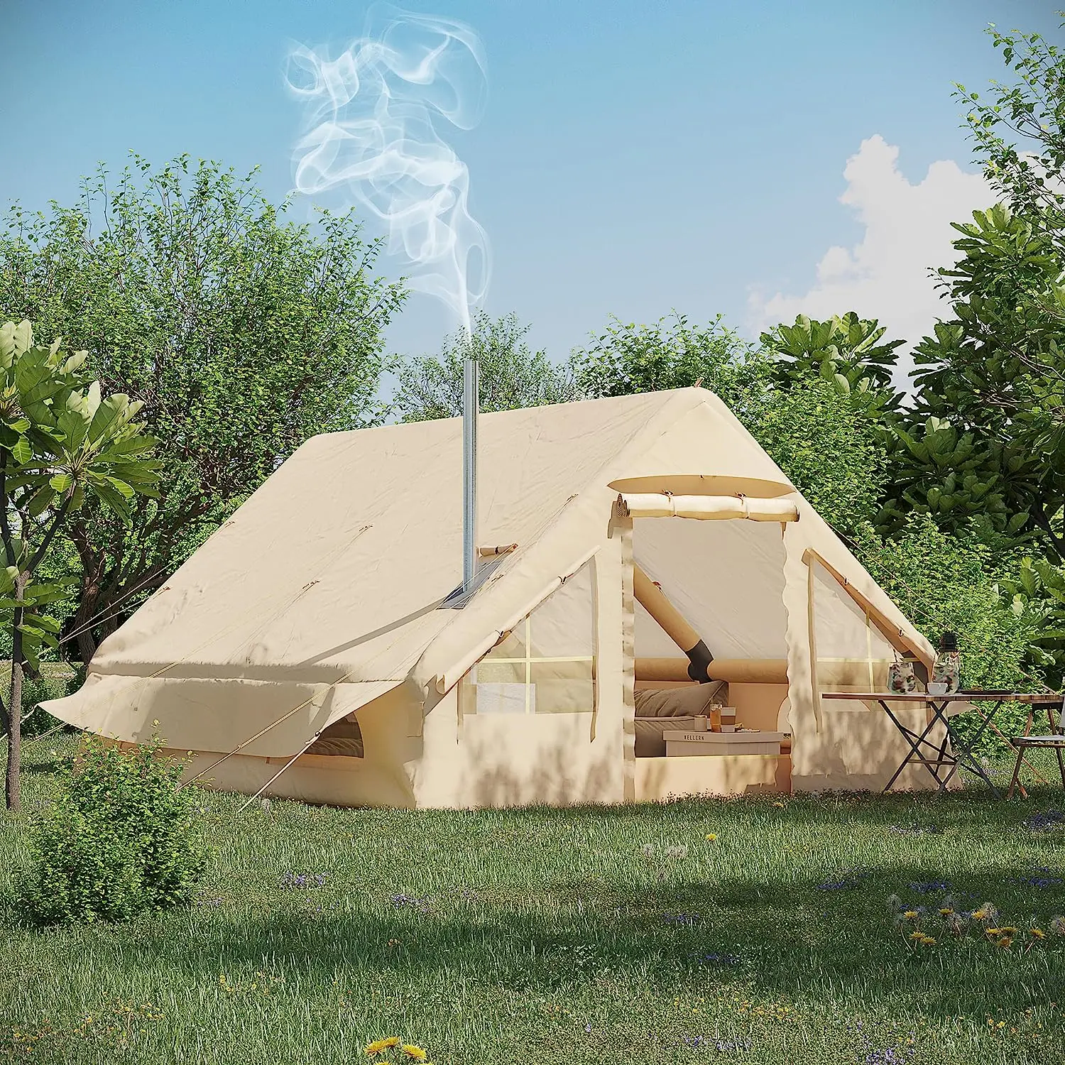 2026 Hot！Naiya Portable Inflatable Hangar Tent/inflatable Event Cabin Tent/inflatable Building Trade Tent
