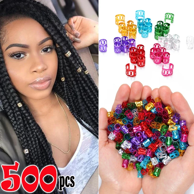 100-500pcs Gold Silver Dreadlo - Women'S Fashion Rings Gold ulasan dan harga
