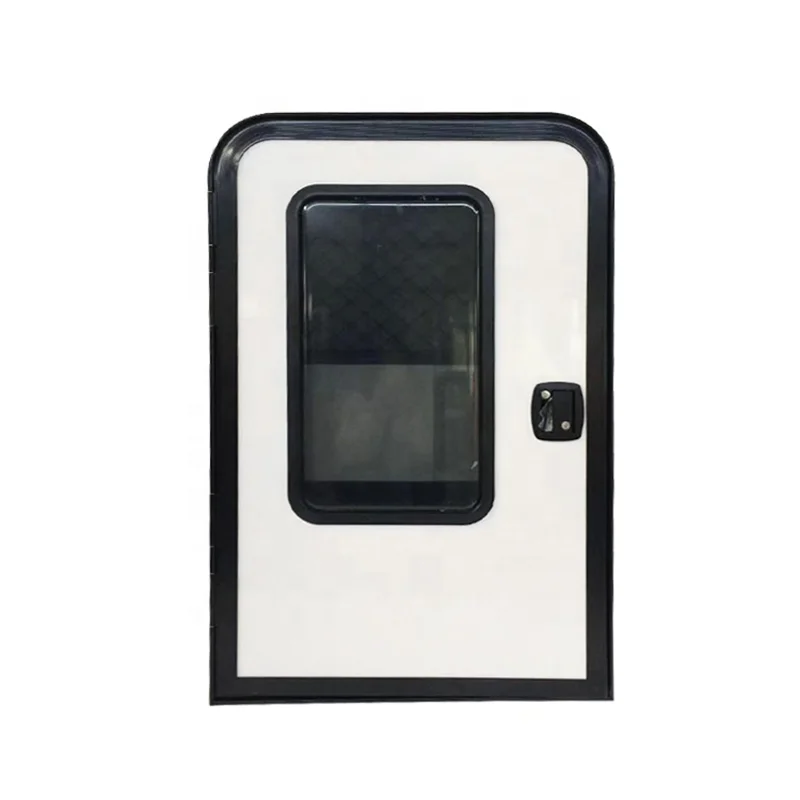 China Custom Made Teardrop Trailer Door 620x1000mm Aluminum Door For RV Motorhome Camper Vans
