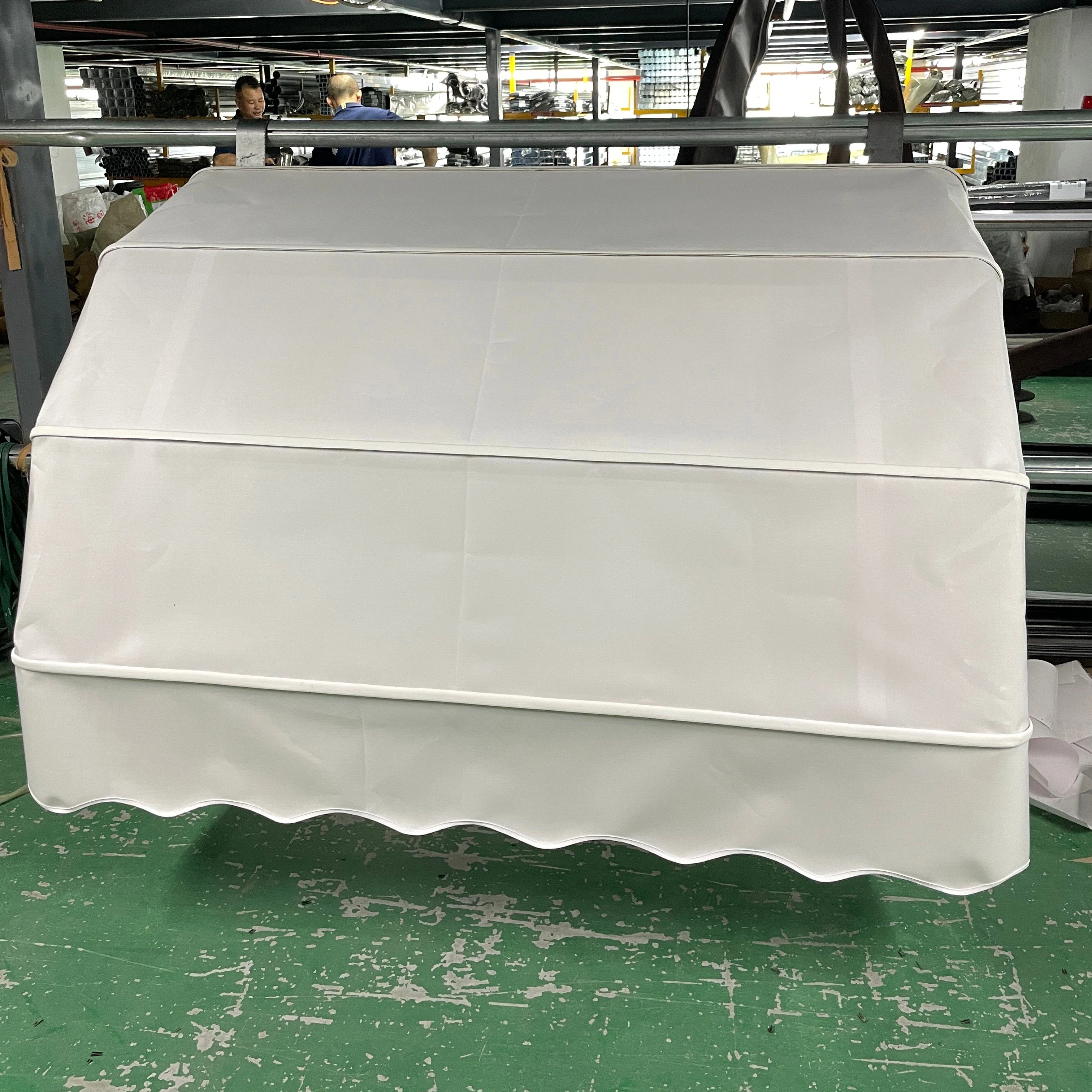 Modern Aluminum Retractable Sunshade Awning for French Windows Motorized Retractable French Window Polyester Patio Balcony Shade