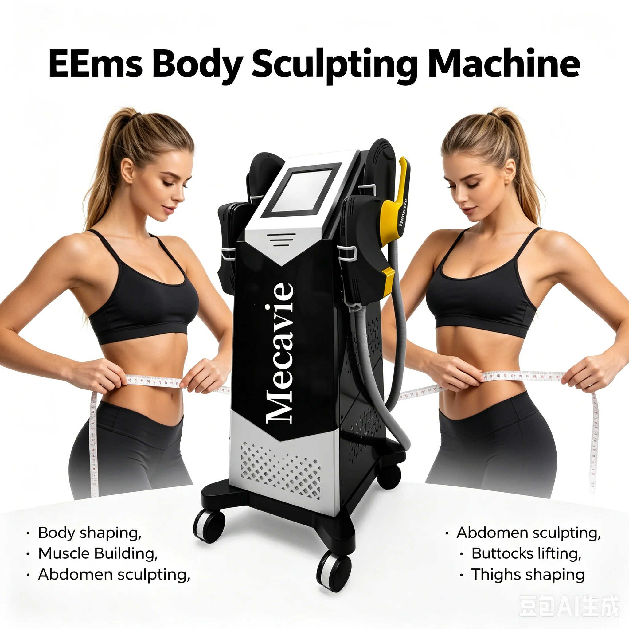 6500W RF EMS Body Shaping Machine Painless Noninvasive Fat Burning Muscle Booster Butt Lifting Equipment for Full Body Fitness