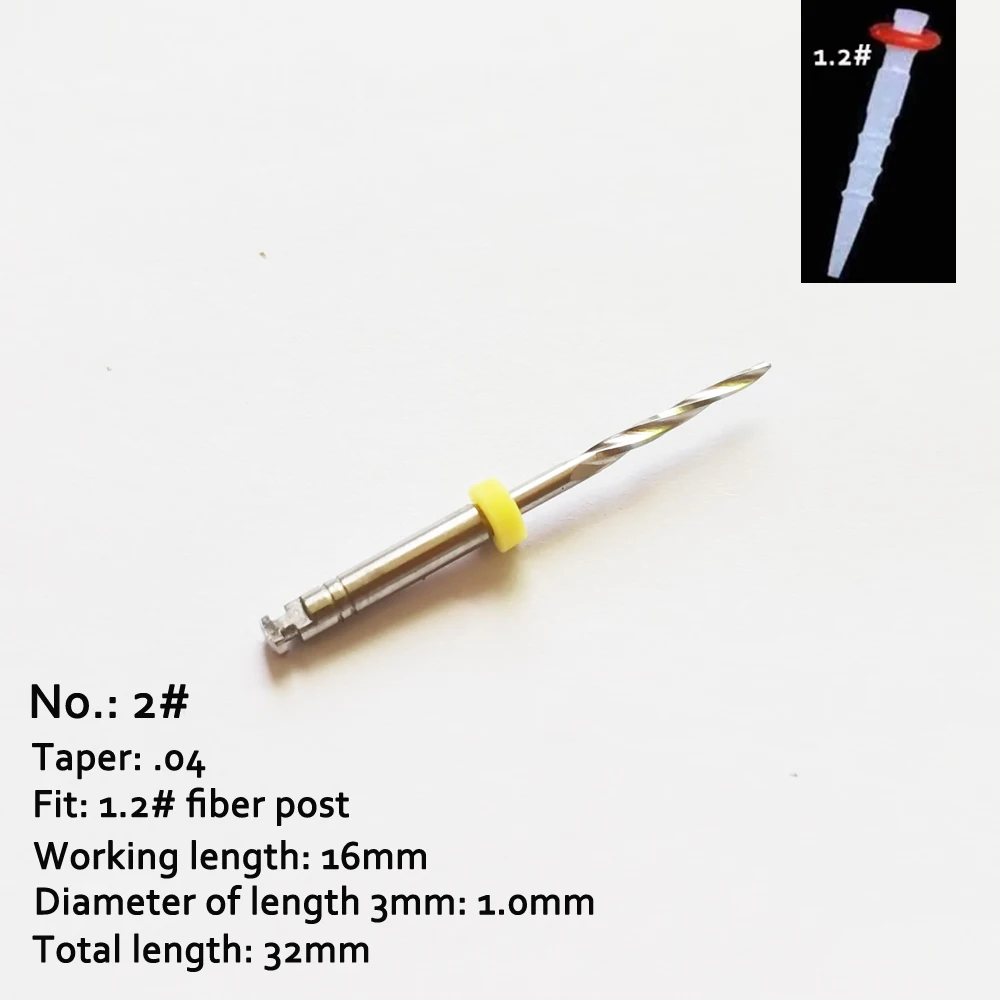 4 PCS/Pack Dental Drills For Fiber Post 1-4# Length 32mm Can Be Sterilled