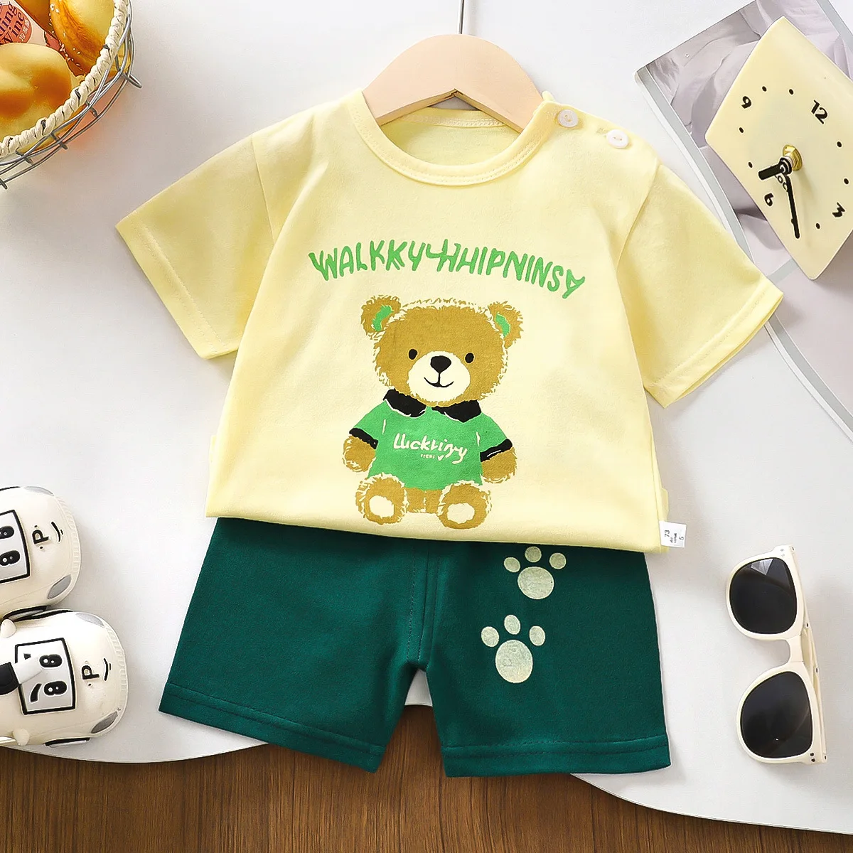 

Kids Clothes Children's Sets Boys Girl T-shirt Shorts 2PCS Summer Cotton Short sleeve Baby Children Clothing Toddler Suit