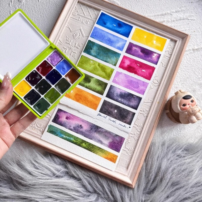 

Daniel Smith Extra Fine акварель цвета вдохновения 12 цветов 0,5 мл/1 мл посылка художника Acuarela принадлежности для рисования для начинающих