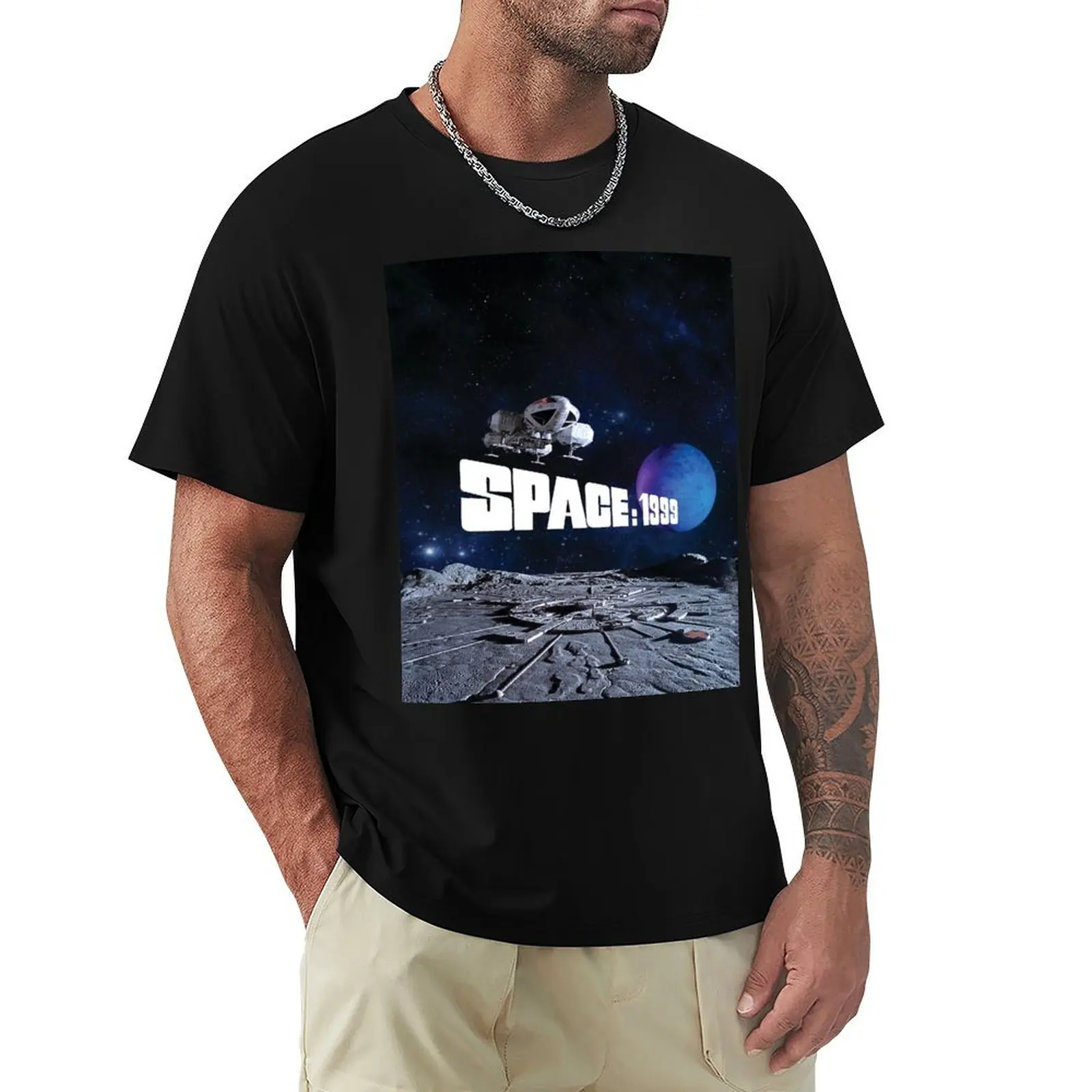 

EAGLE OVER ALPHA WITH PLANET 1 T-Shirt street wear T-shirts oversize plus size clothes mens graphic t-shirts