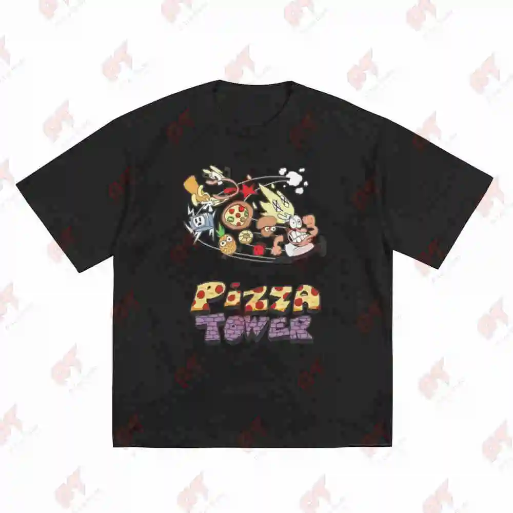 Pizza Tower Peppino Trans Game Short Sleeve Tee 100% Cotton T-Shirt
