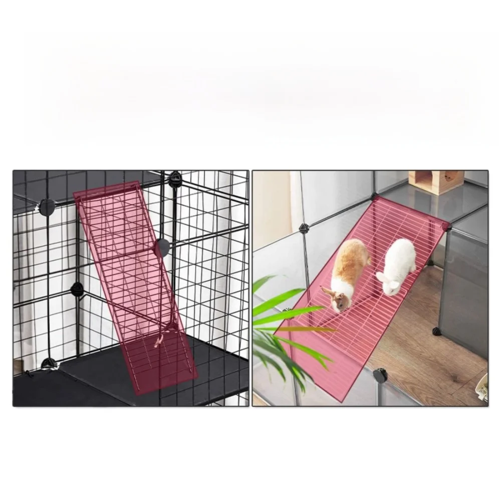 Portable DIY Pet Cat Cage Detachable Indoor Outdoor Wire Mesh Fence Folding Multi Door Window Large House Large Cat House Villa