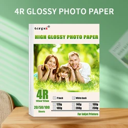 Wholesale 4R 200g Glossy Photo Paper 4*6 Inch Single Coated Printed Paper 100/500/1000sheet Batch Sale For Inkjet Print Clearly