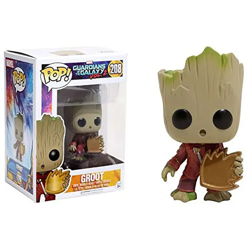 FUNKO POP Marvels Movie Galaxy Guardians Holiday Dancing Grooted 101 # نماذج سلسلة شخصيات المنتقمون ليج هدايا ألعاب للأطفال #5