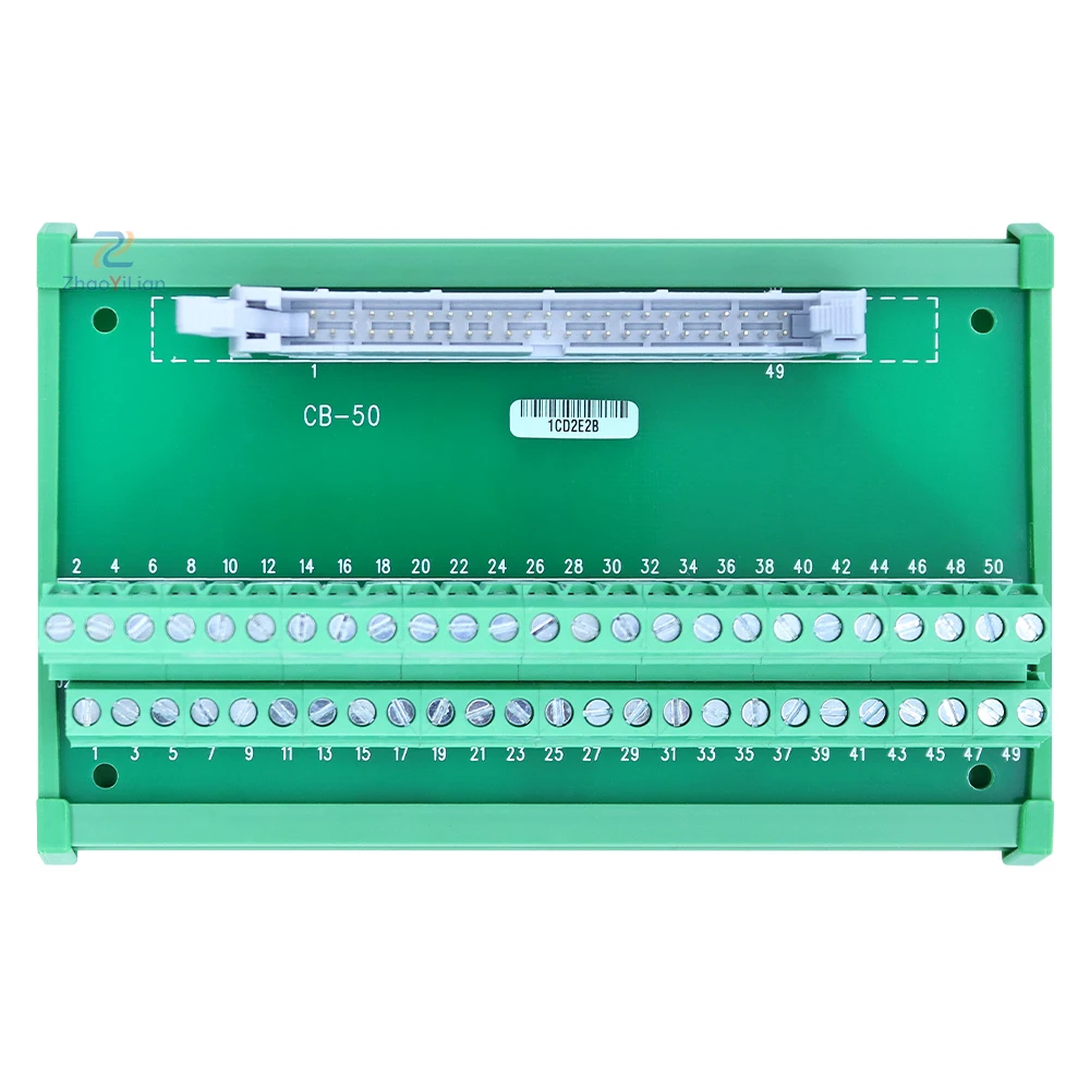 For CB-50 776164-90 50 Pin DIN Rail Terminal Block Screw Connector For NI 50 Pin DAQ Data Acquisition Card