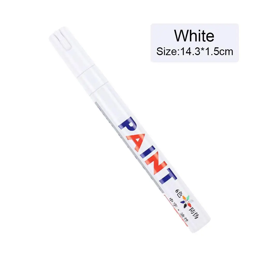 3 stücke weiße Farbe Stift Farbe Marker wasserdichte Autoreifen Öl-basierte Farbe Stift Set schnell trocken und dauerhaft