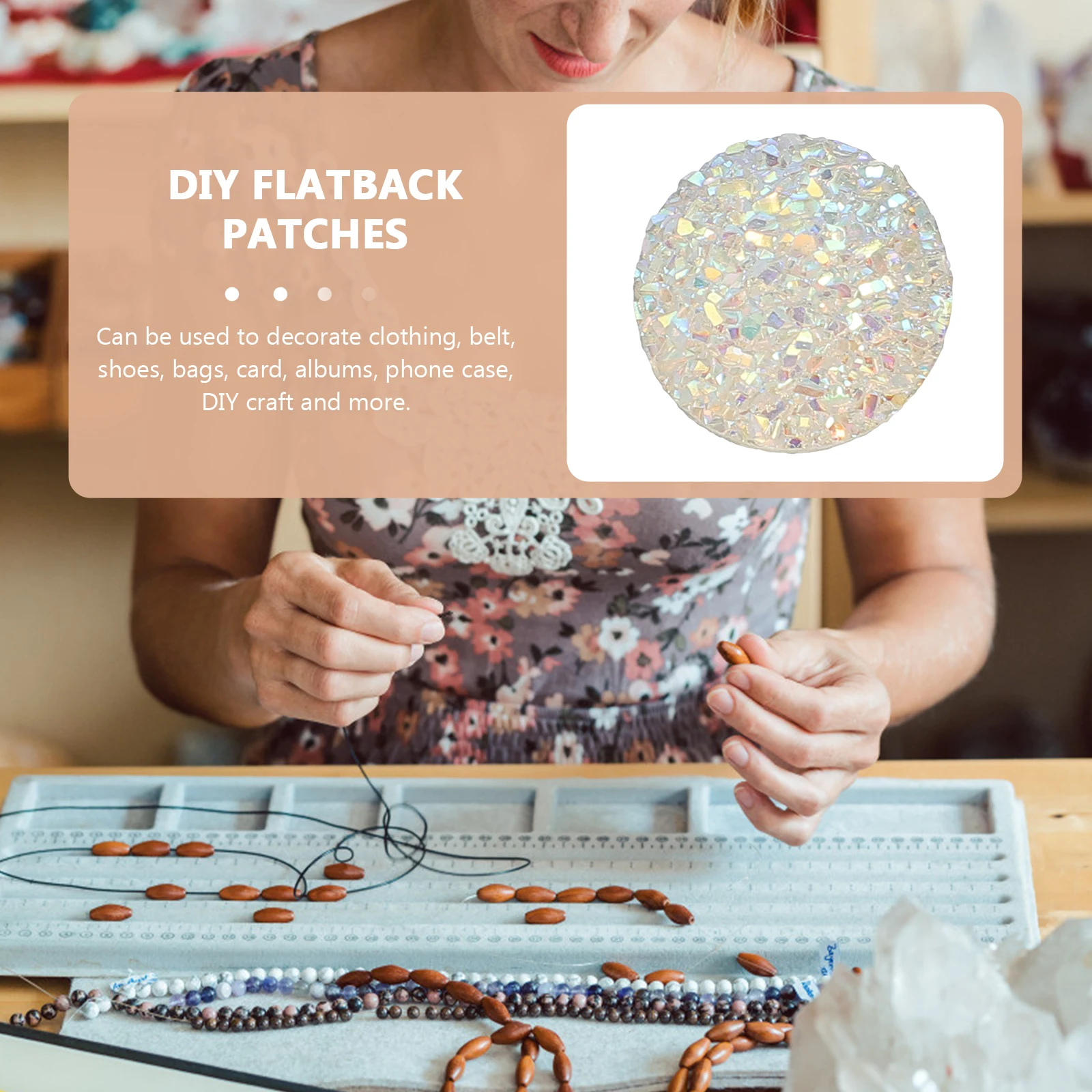 

100 Pcs Decoration Resin Drill Patch Rhinestone Craft Rhinestones Flat Stickers Back Crystal for Crafts Crafting