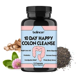 10-Day Super Colon Cleanse Digestive Support - Relieves Constipation, Reduces Bloating, with Probiotics, Senna & Psyllium Husk