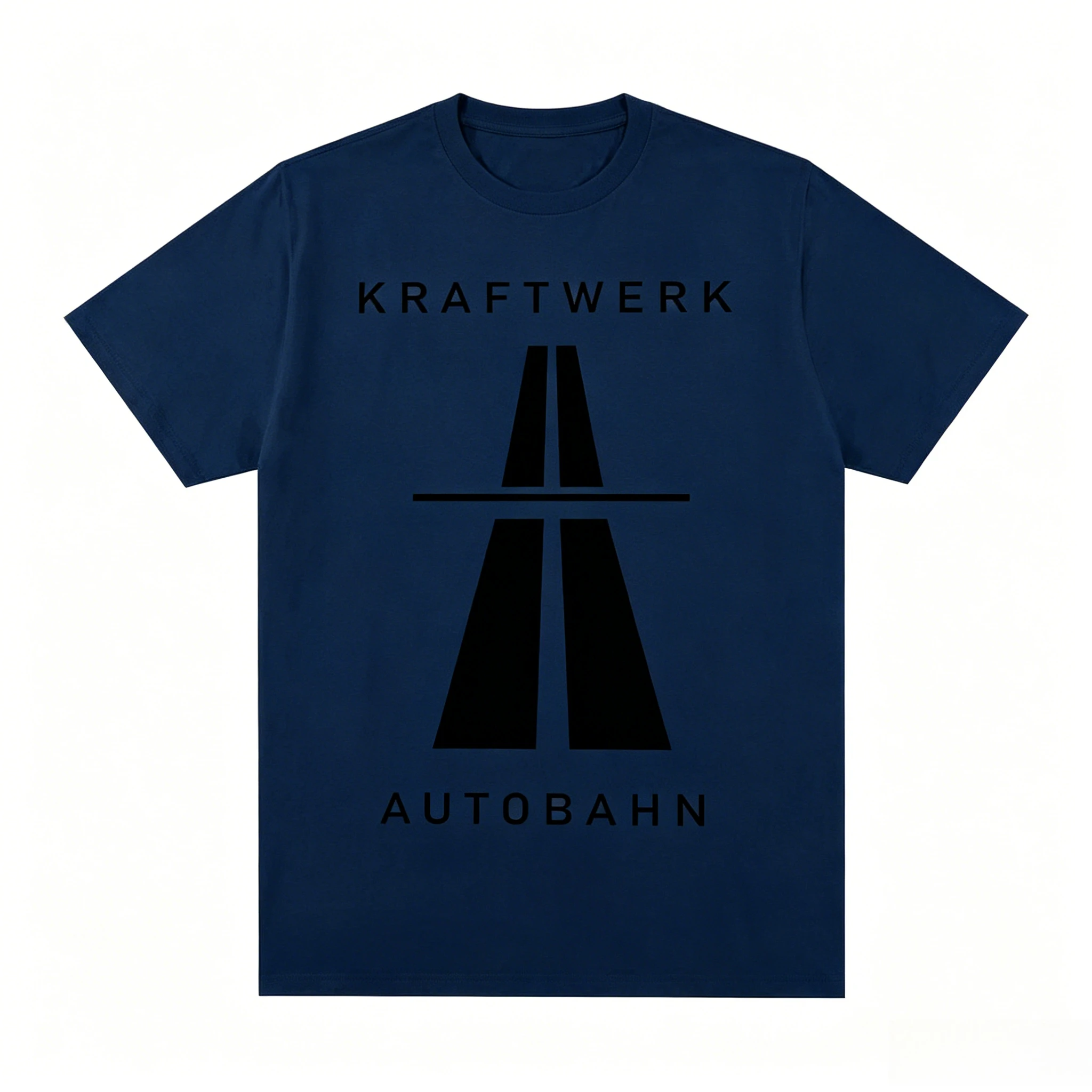 Camiseta vintage Kraftwerk Autobahn Music Electronic Synth Neu! Camiseta de algodón Krautrock para hombre, nueva camiseta, camisetas para mujer