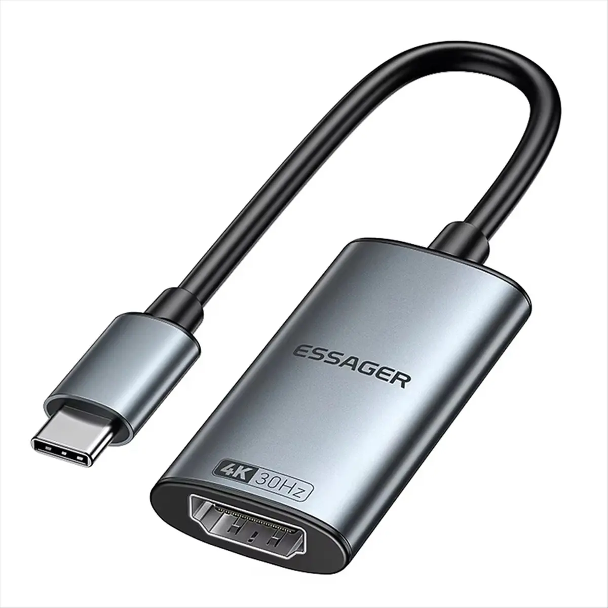 AA19 Essager HDMI-Compatible to USB Type C Adapter for IPhone MacBook Pro IPad Samsung Galaxy 4K@30Hz HD TV Cable Converter