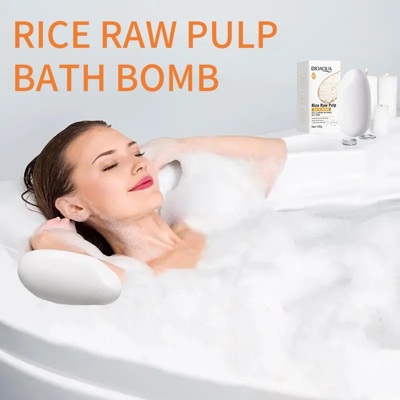 

Rice Raw Pulp Bath Salt Balls for Skin Cleansing, Scented Bathing And Shower Products, Essential for Travel And Daily Use