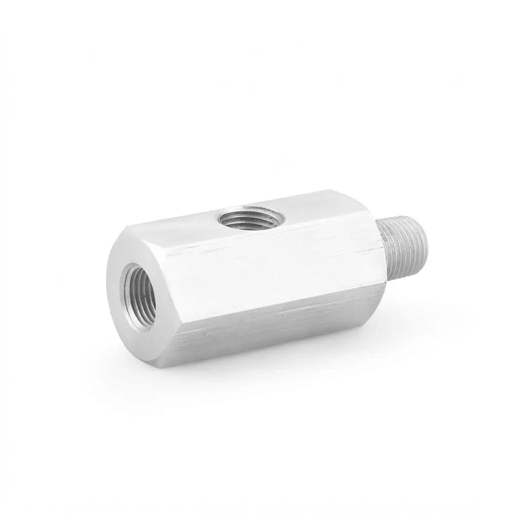 Stainless Steel Oil Pressure Sensor T Fitting Adapter 1 8 NPT Gauge Sending Unit Connector For Dyno Racing Universal Tool