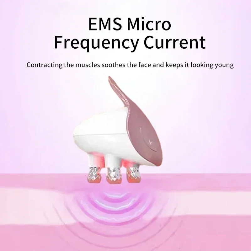 EMS 5 في 1 مدلك الوجه 4D الأسطوانة شد الوجه التخسيس تعزيز كريم وجه امتصاص شد الجلد 5 أدوات التجميل اللون