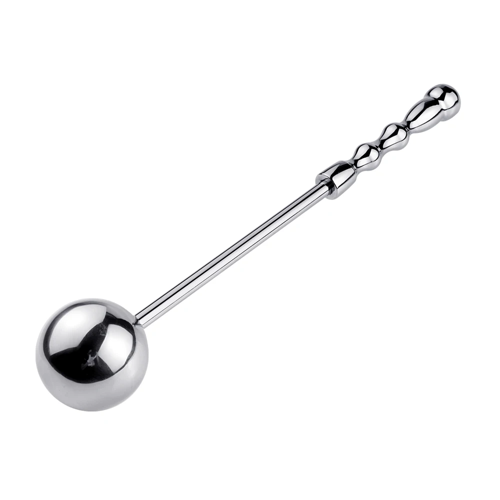 WAKEWAY S/M/L Metal Anal Balls Dildo Butt Plug Anal Plugs Long G Spot Stimulate Wand Massage Stick Adult Sex Toys For Men Women