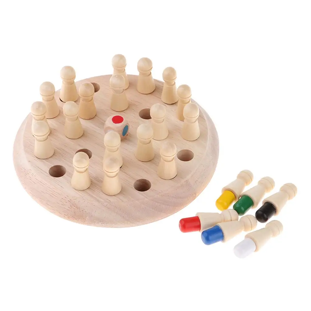 Kids Memory Chess Board Game Educational Color Recognition