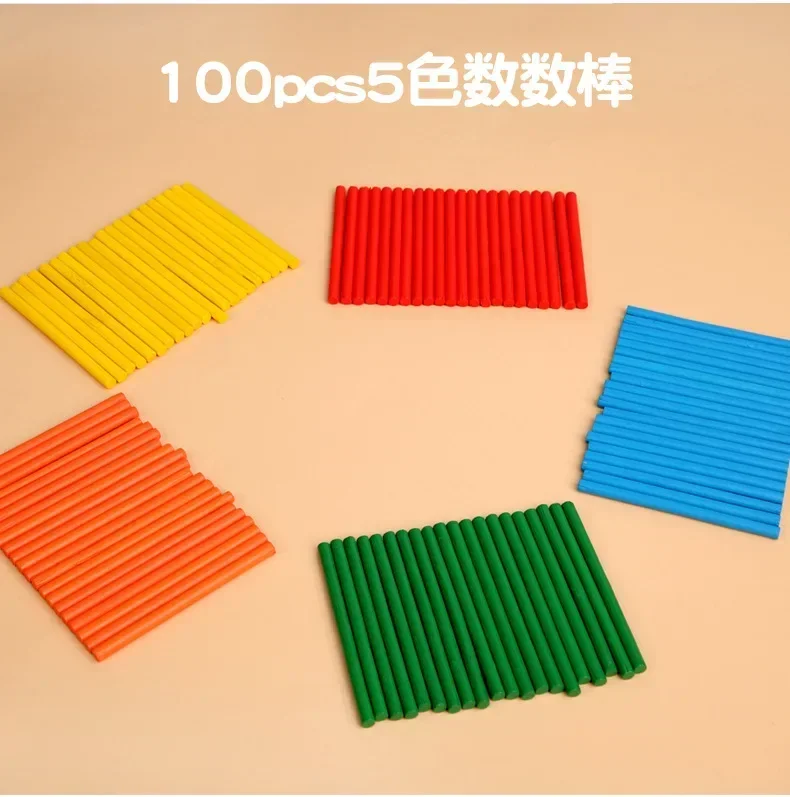 ألعاب الرياضيات مونتيسوري للأطفال ألعاب تعليمية مبكرة العد ملصق خشبي للأطفال أرقام الإدراك هدية عيد ميلاد