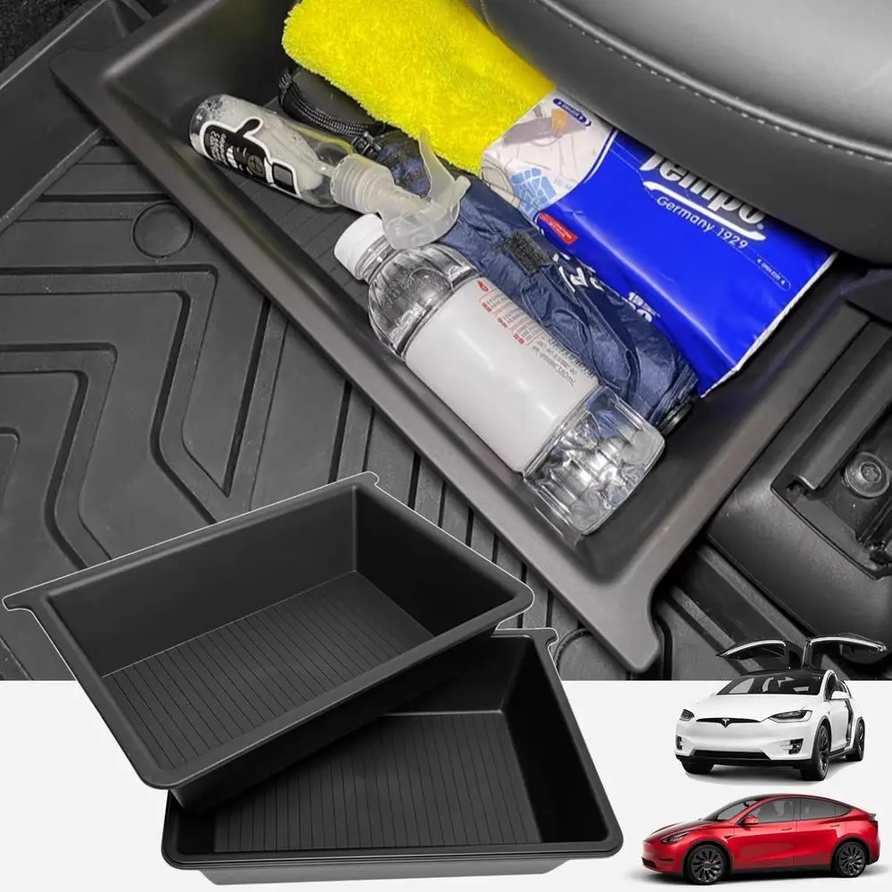 

Органайзер для хранения под сиденьем - скрытый передний ящик для хранения под сиденьем из ABS + TPE