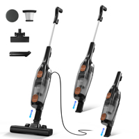 Sejoy Corded Vacuum Cleaners 15Kpa Powerful Suction 600W Motor 2 in 1 Stick Handheld Vaccum Cleaner for Home Pet Hair Carpet
