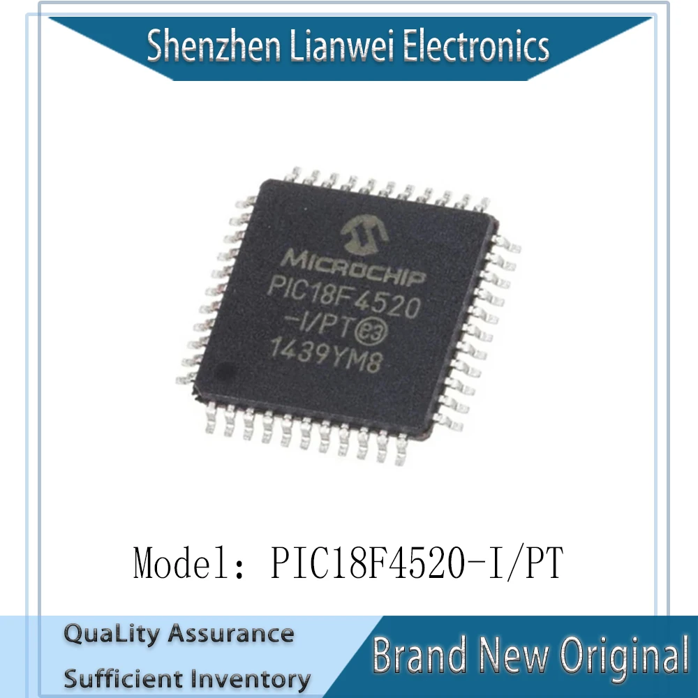 

100% New Original PIC18F4520-I/PT PIC18F4520 IC MCU Chipset TQFP-44