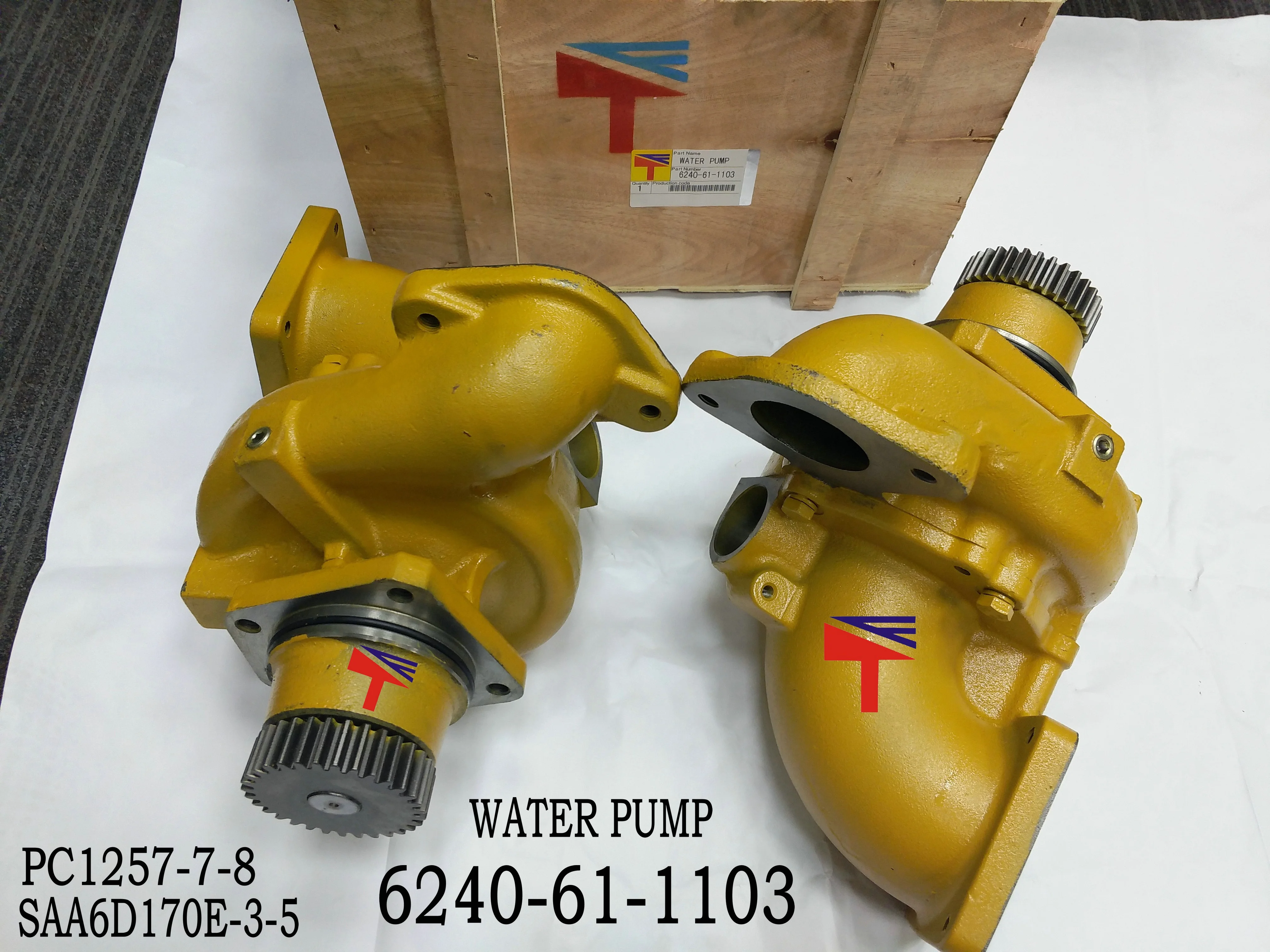 engine parts Water pump 6240-61-1103 6240-61-1100 6240-61-1102 for excavator PC1250-7 dumptruck HD465-7 engine S6D170