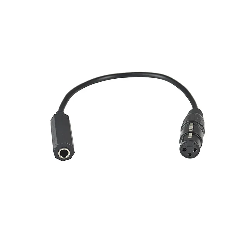 3Pin XLR męski na 6,35mm żeński gniazdo stereo kabel audio mikrofon wzmacniacze słuchawkowe adapter audio konwerter wtyczka kabla — zdjęcie produktu 2