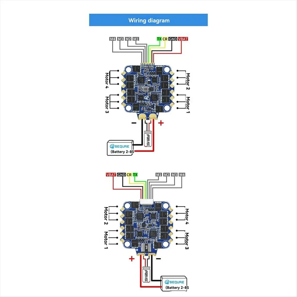 M85K  Blueson A2 128KHz 4IN1 Electronic Speed Controller for FPV Drones Racing & Freestyle 6S 65A AM32