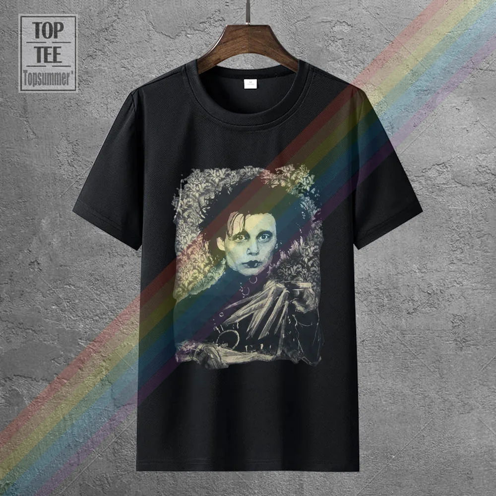 Edward Scissorhands T-Shirt Tim Burton Johnny Depp Goth Punk Film New Cool Tee Shirt