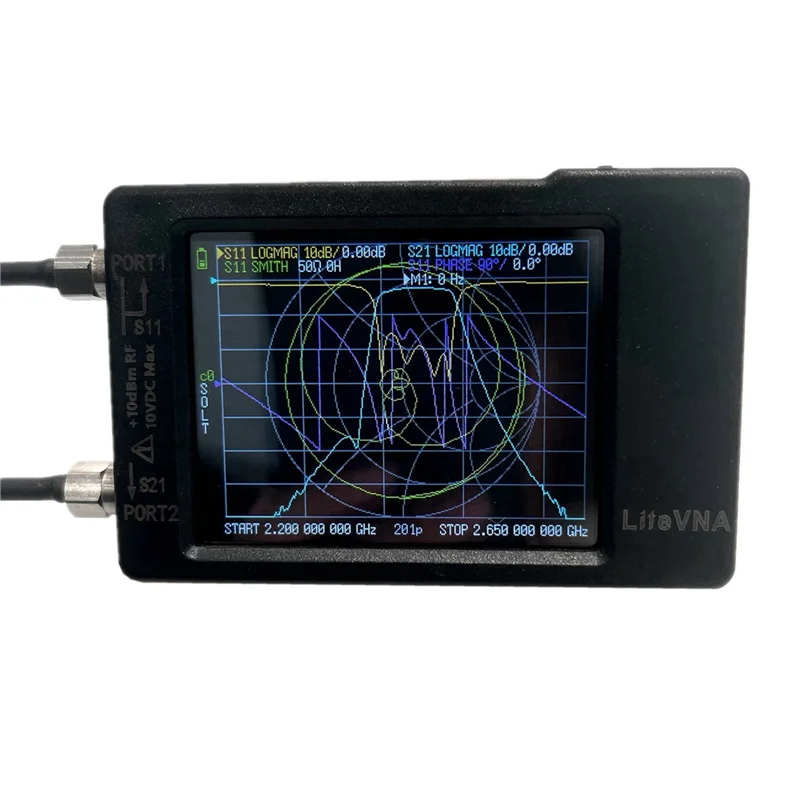 【Superdeals】2X Litevna-64 50Khz-6.3Ghz Litevna 4 بوصة تعمل باللمس ناقلات شبكة محلل UHF هوائي تحديث نانو