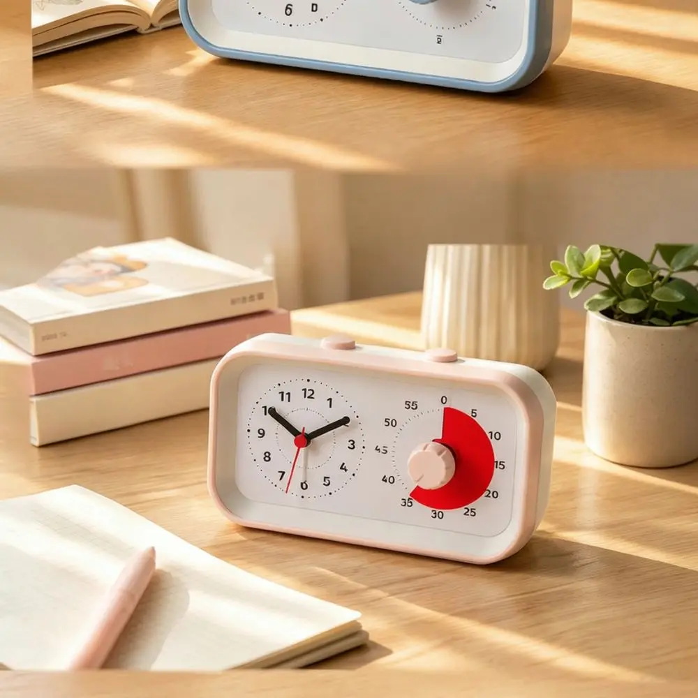 Dual Display Timer Clock For Students Children Time Management Device Silent Countdown Alarm Desk Study Helper Tool