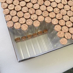 24 PCS 40 PCS Diameter 25mm 30ML Dragees Glass Bottle Cork Glass Jars Test Tube Empty Container DIY Crafts Candy Wedding Gift