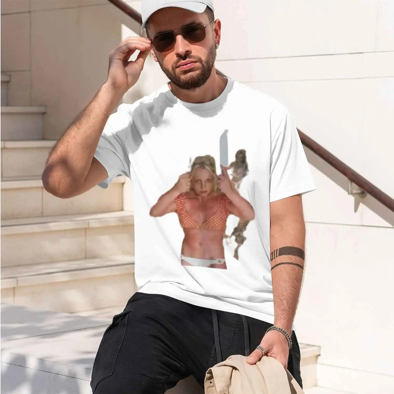 Britney Spears Knife Dance T Shirt New Funny Moment S 5XL vintage Washed grh Comfortable Soft Unisex Stylish homme 2026 New Mode