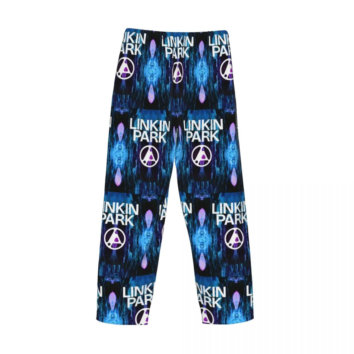 Personalizado impresso masculino l-linkins marca parksclassic calças de pijama quente pijamas sleep lounge bottoms com bolsos