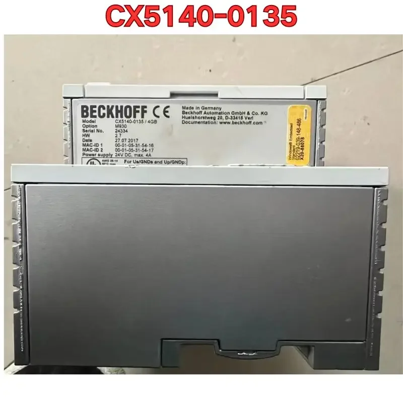 Second-hand PLC module CX5140-0135 function test is normal