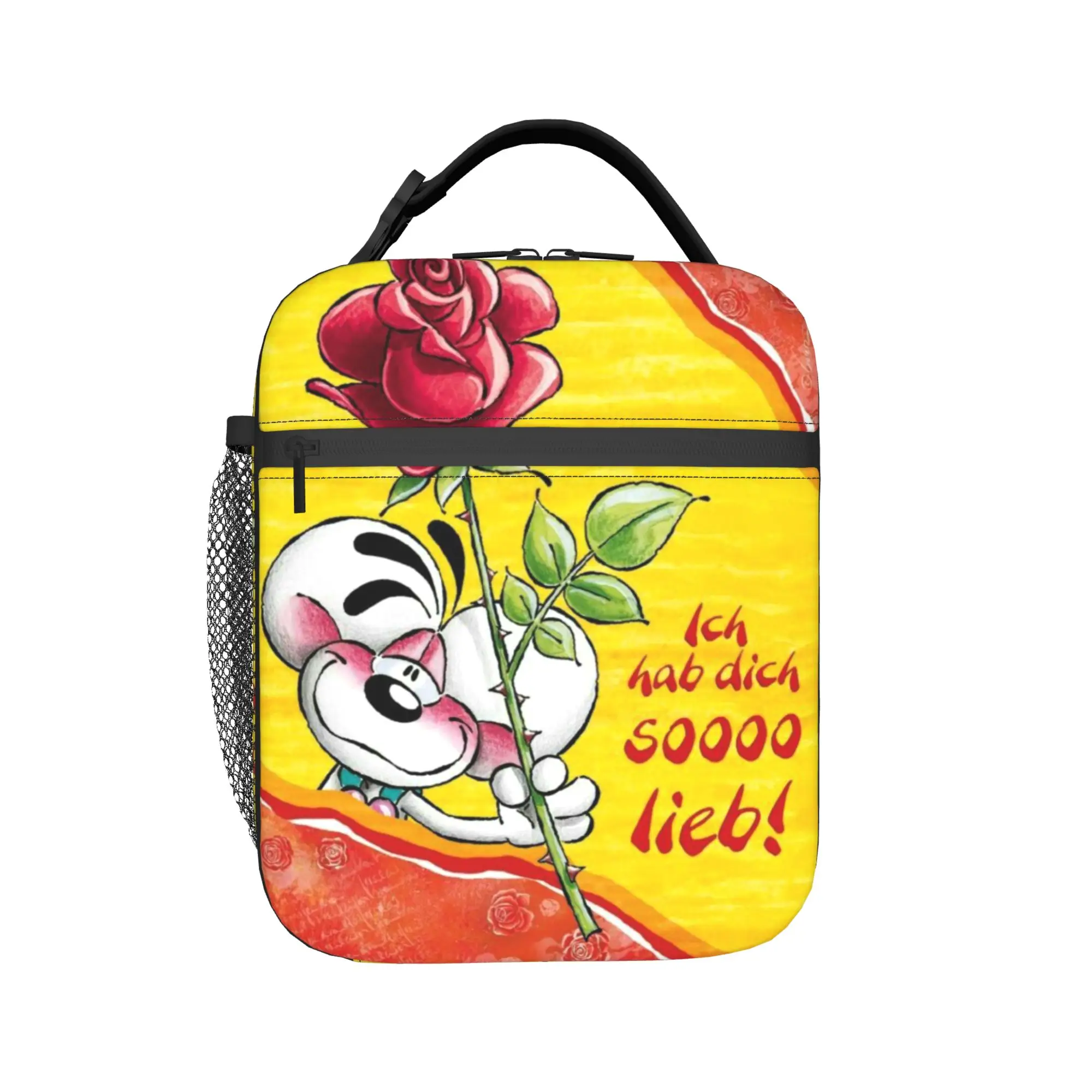 Diddl mouse Thermal Insulated Lunch Bags for Office  Reusable Bento Box Men Women Cooler Thermal Lunch Boxes