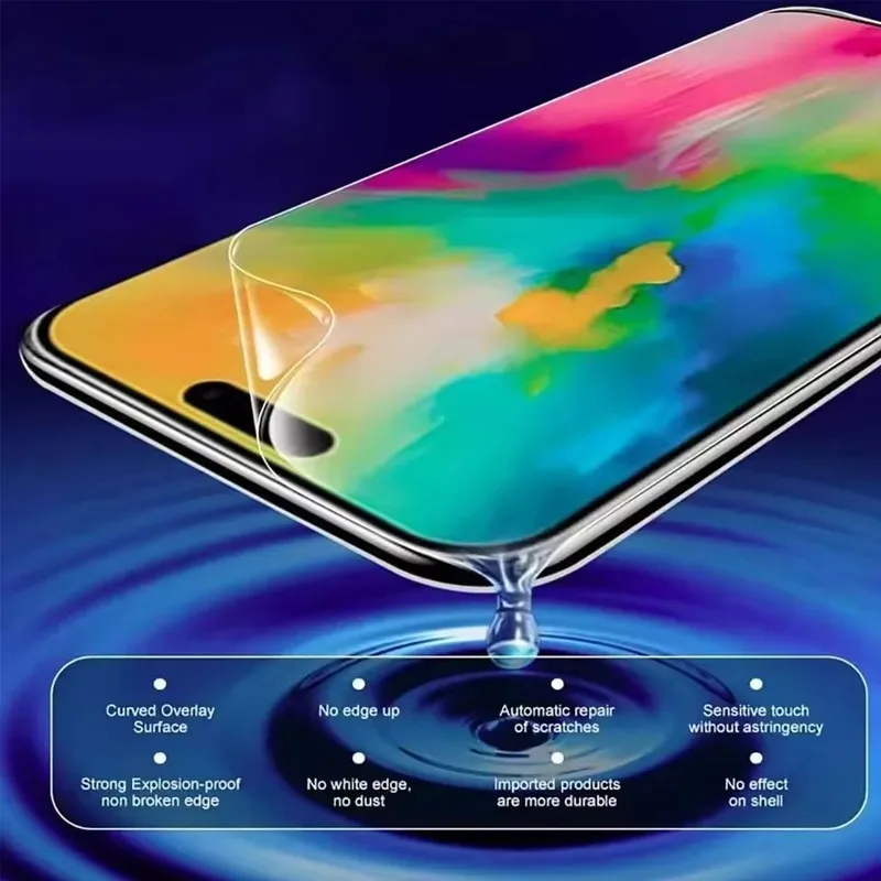 Upgraded for IPhone 17 Pro 17 Hydrogel Film HD Smooth Touch Sensitive Front Back Screen Protectors for Iphone 17 Pro Max 17air - Image 2