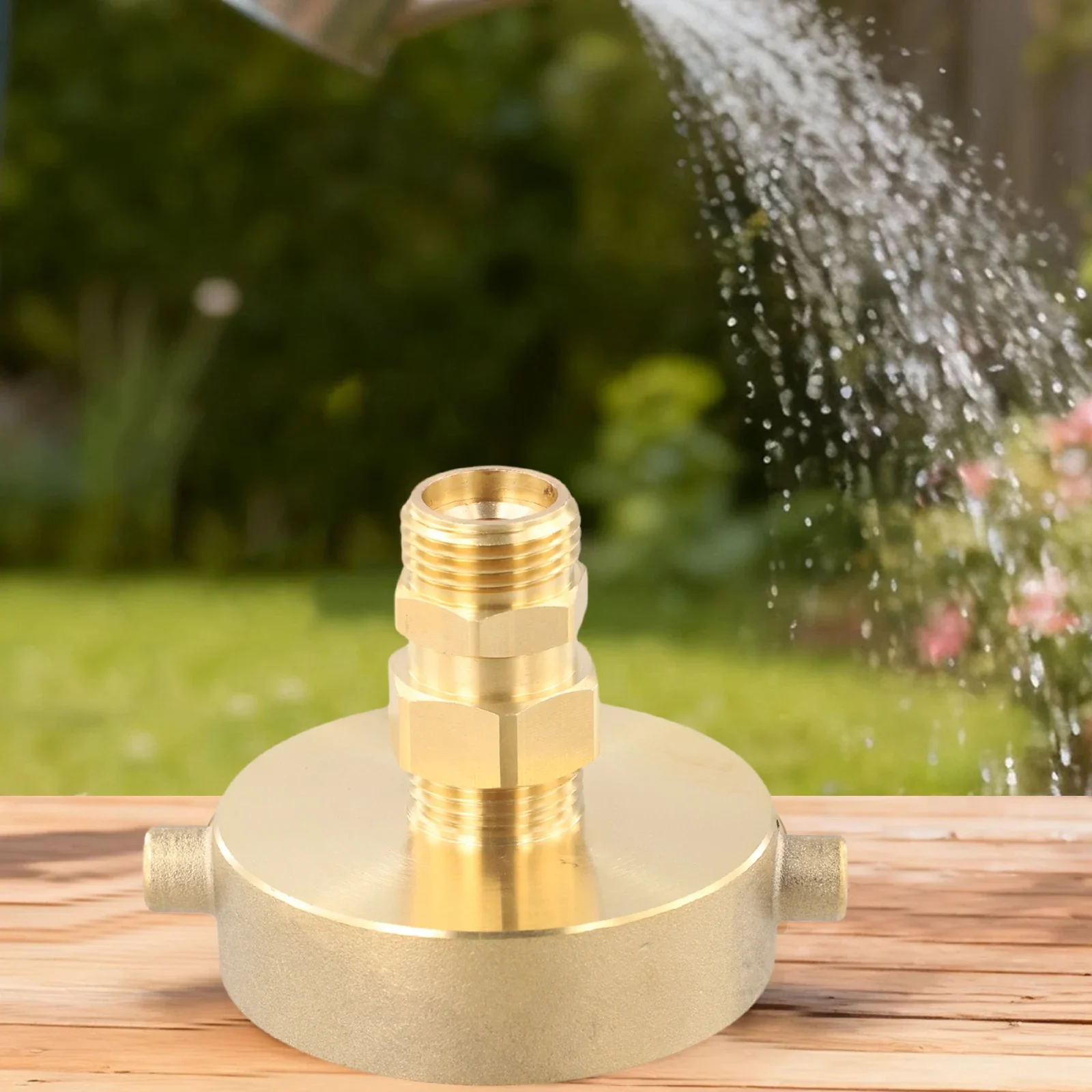 Brass Fire Hydrant Connection Adapter 2-1/2 inch NH Female to 3/4 inch GHT Male for Secure and Leak-Free Hose Engagement