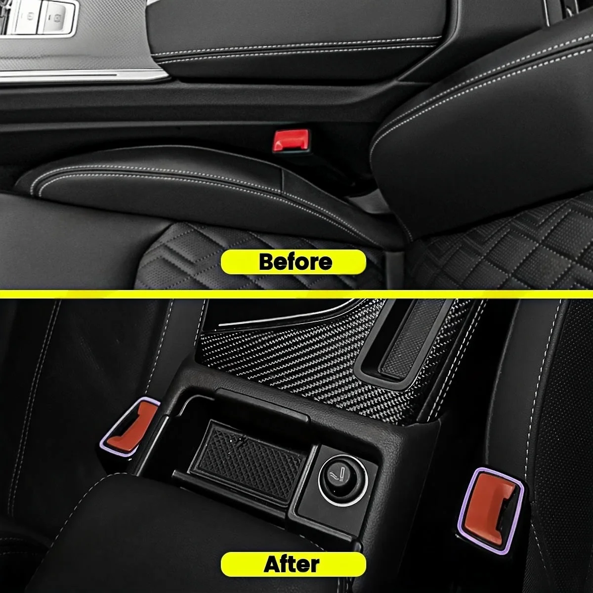 30 Colours Safety Buckle Seat Belt LED Ambient Light For Audi A4 A5 RS4 RS5 B9 A6 A7 C8 Q5 Q7 Q8 2020-2024 Decorative Lamp Part