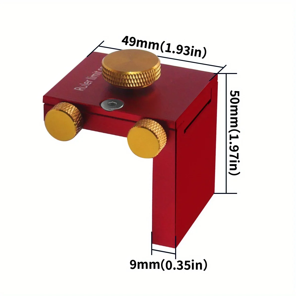 Woodworking Scriber, Steel Ruler Scribing Positioning Block, T-Type Scribing Ruler Stops Tools, Angle Scriber Line Marking Gauge