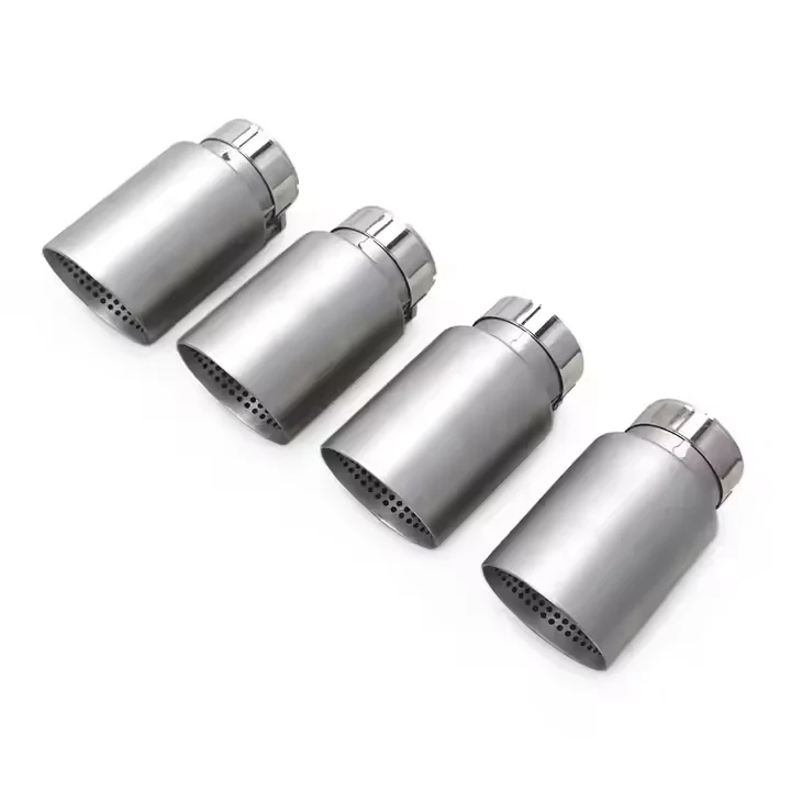 

OEM Automobile Part Exhaust Tips For Various Models Racing Car Spray Paint Silver Tail Mouth Exhaust Pipes